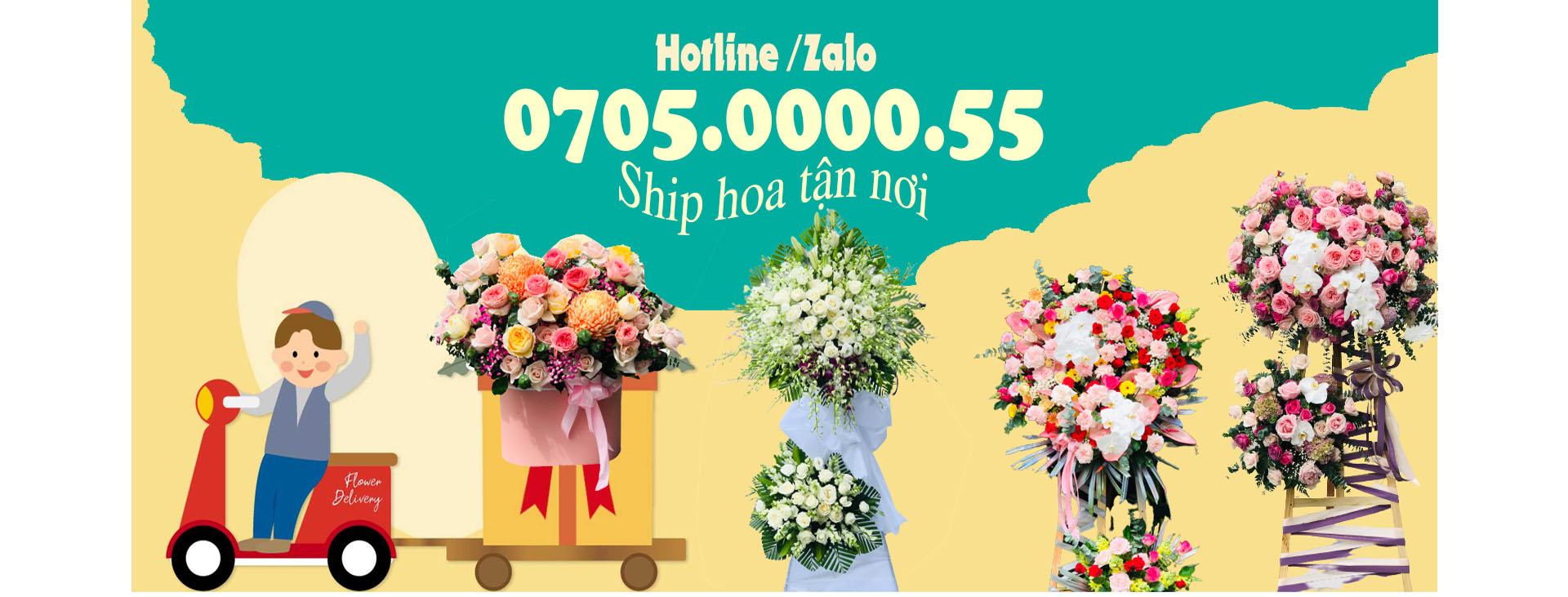 banner shop hoa tươi